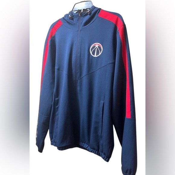 G-III SPORTS JACKET BY CARL BANKS FULL ZIP WASHINGTON WIZARDS NBA BLUE COLOR L - Picture 3 of 14